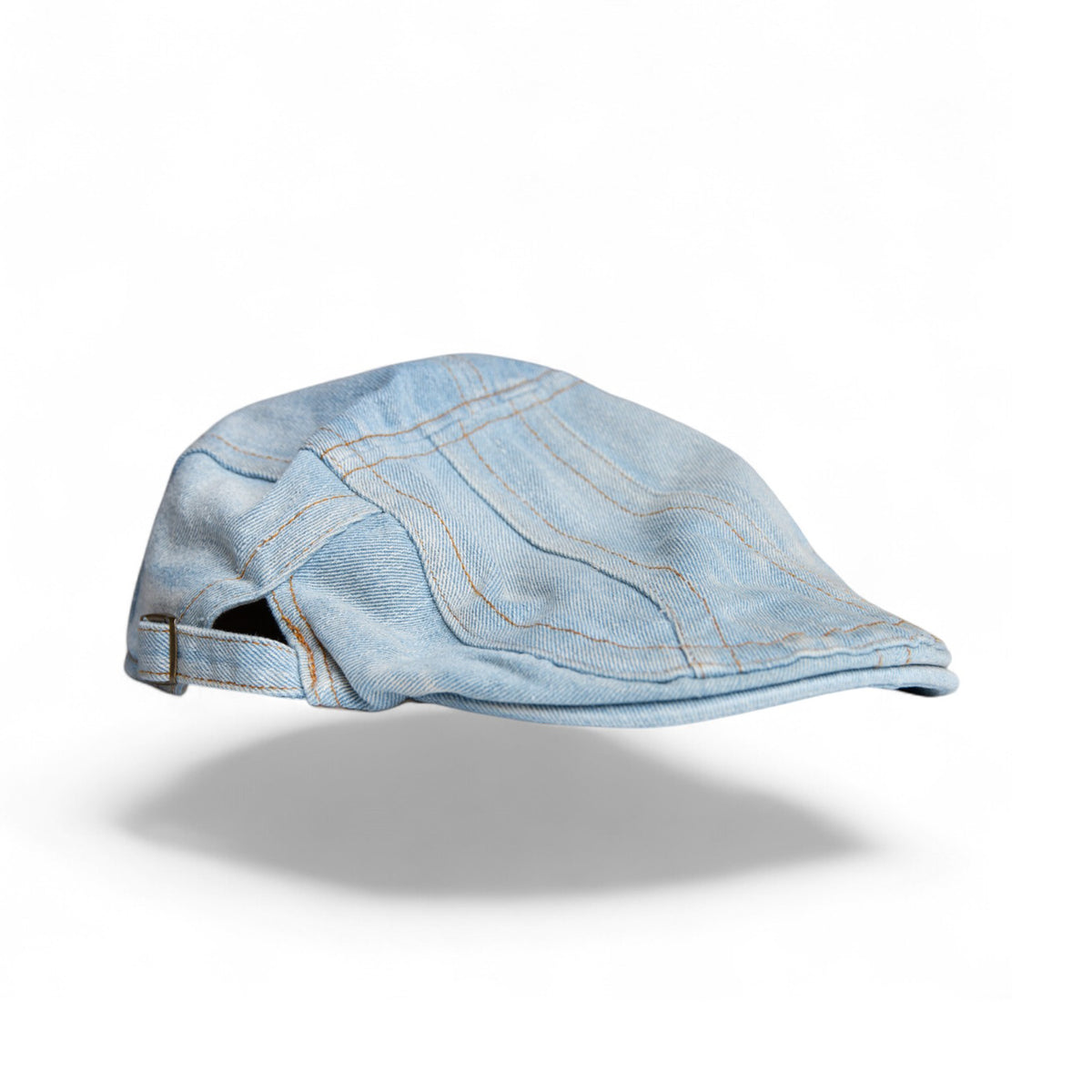 Light Wash Denim Flat Cap