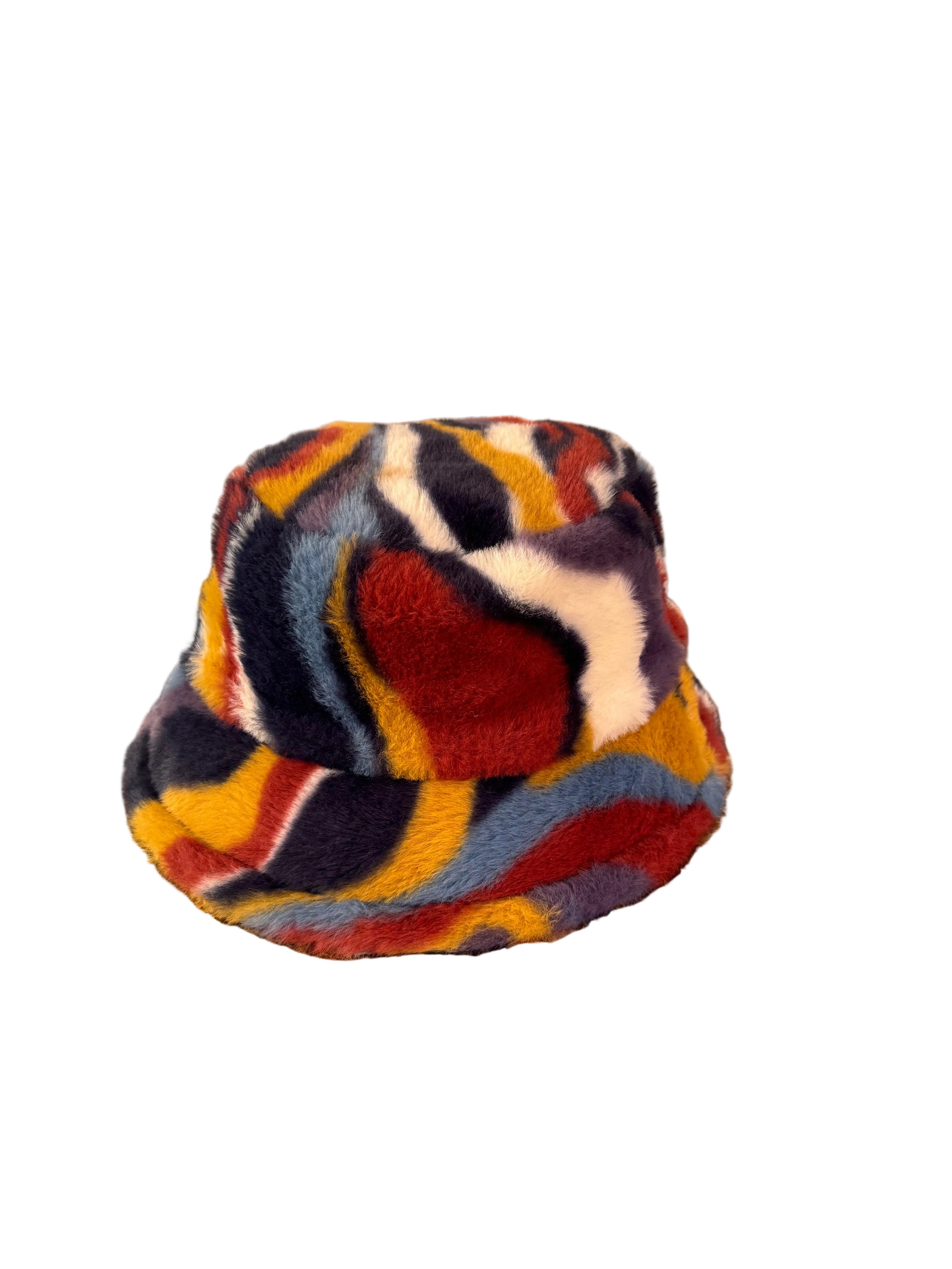 Multicolor Furry Hat