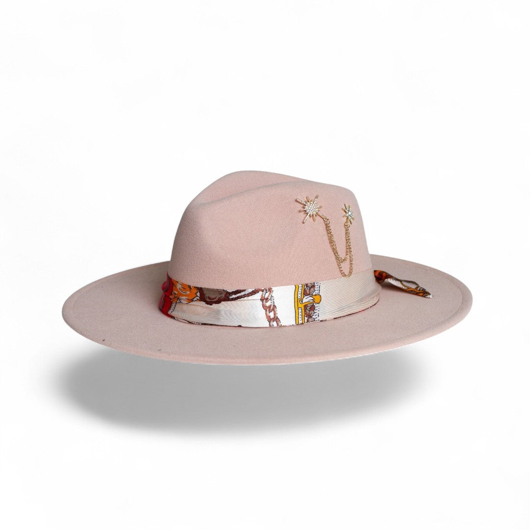 Rose Gold Starlight Luxe Fedora