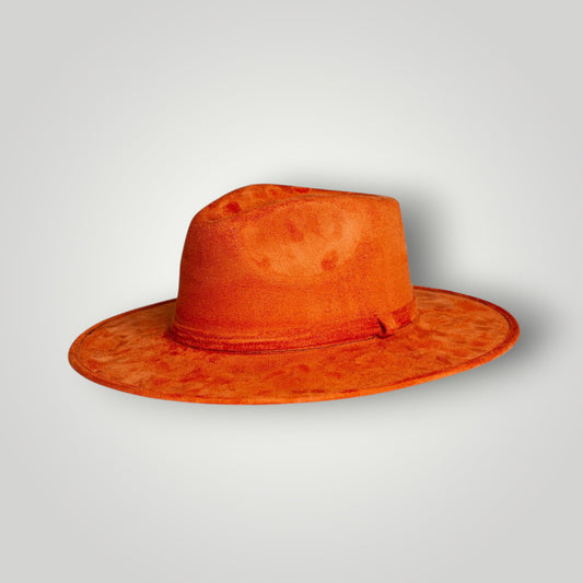 Burnt Ember Crown Fedora Hat