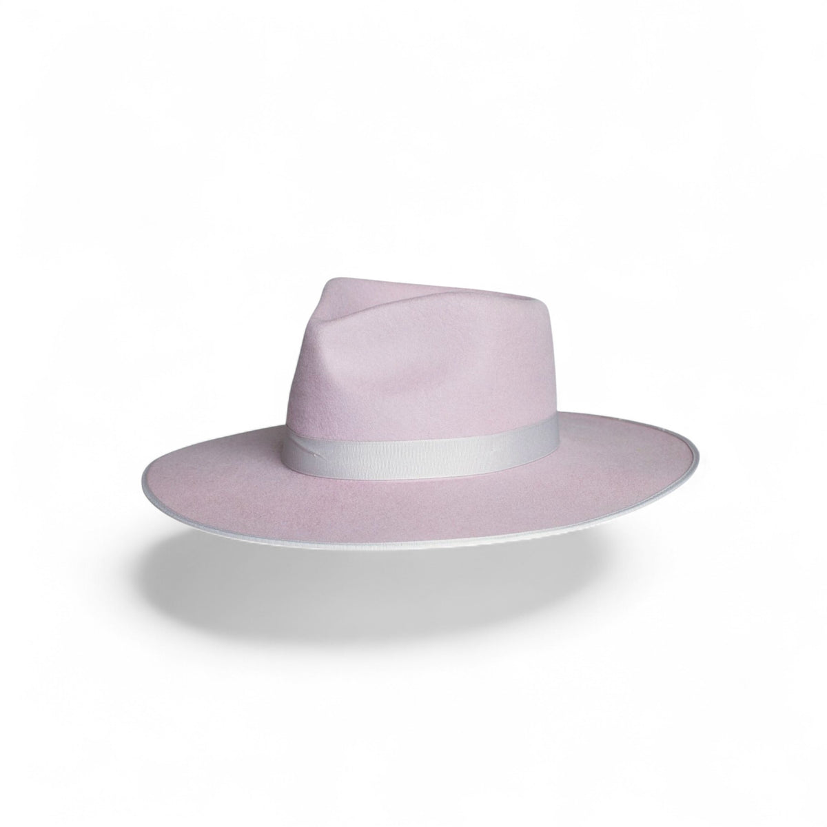 Rose Gold Wide Brim Fedora Hat