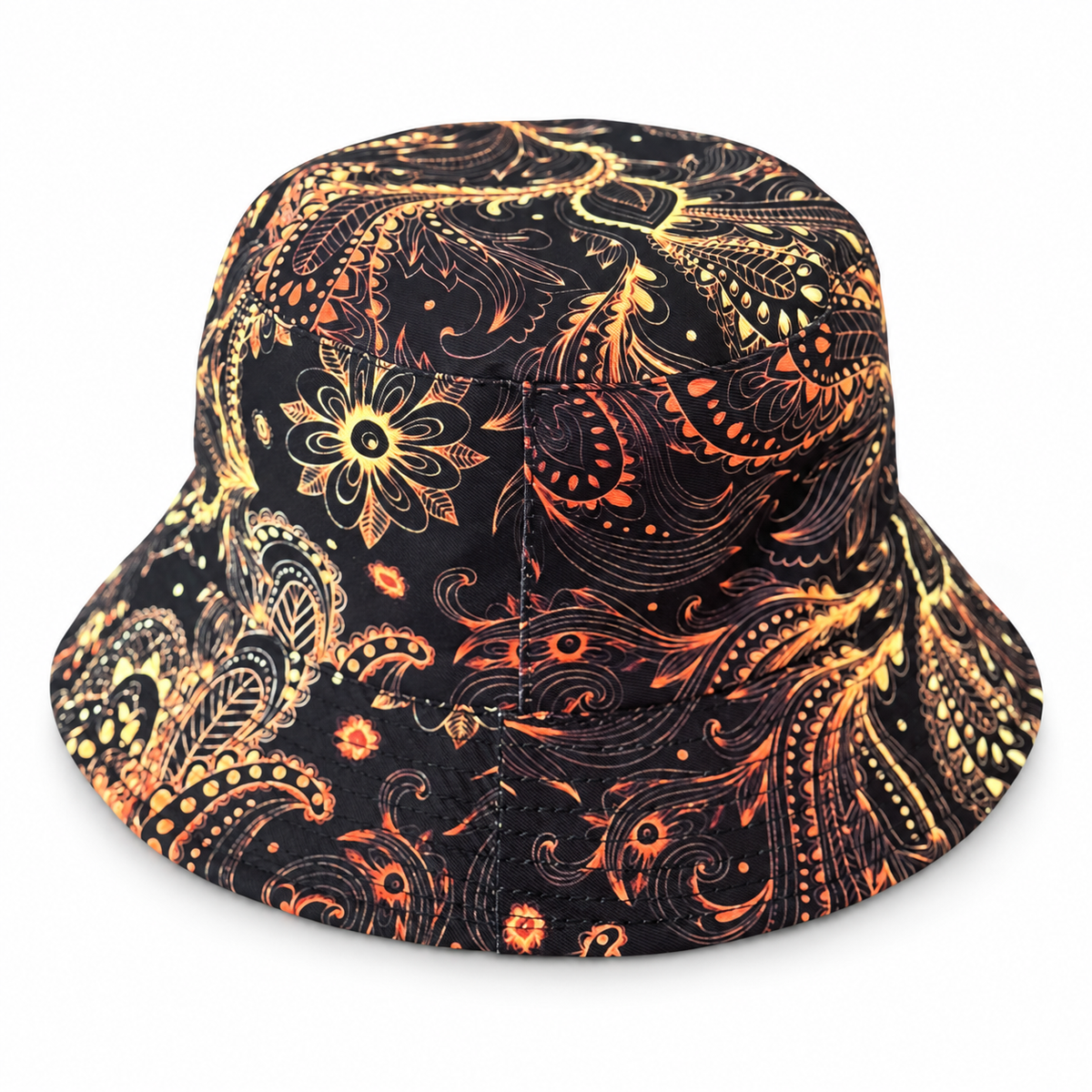 Midnight Paisley Bucket Hat on a clean white studio background