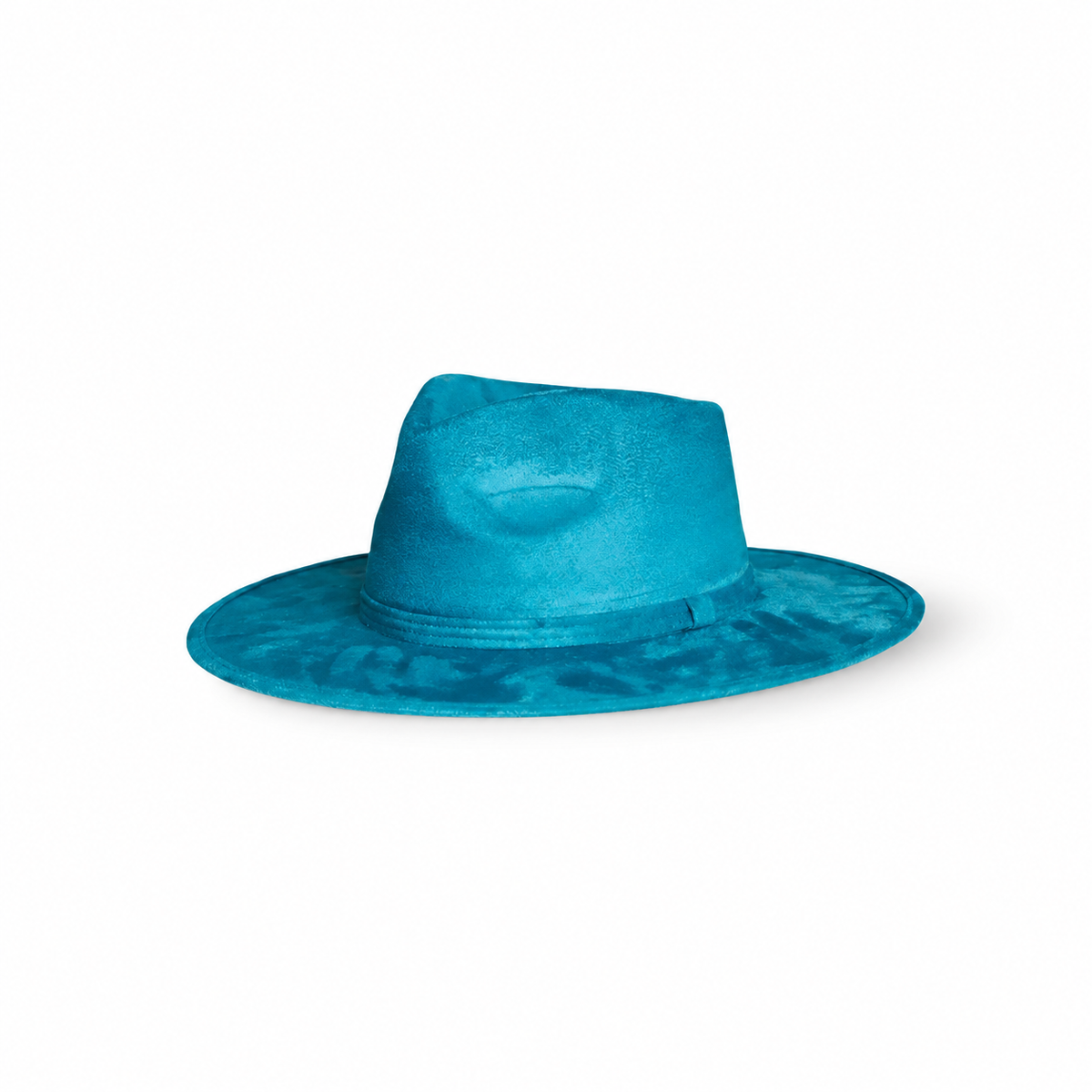 Ocean Teal Crown Fedora Hat