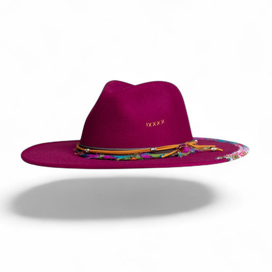 Royal Magenta Fedora Hat