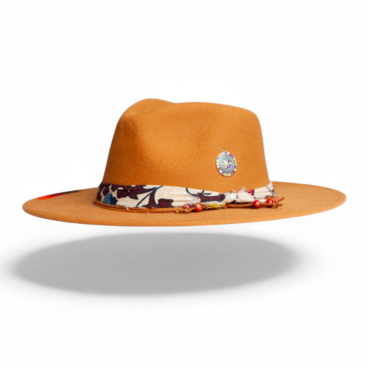 Burnt Orange Fedora Hat