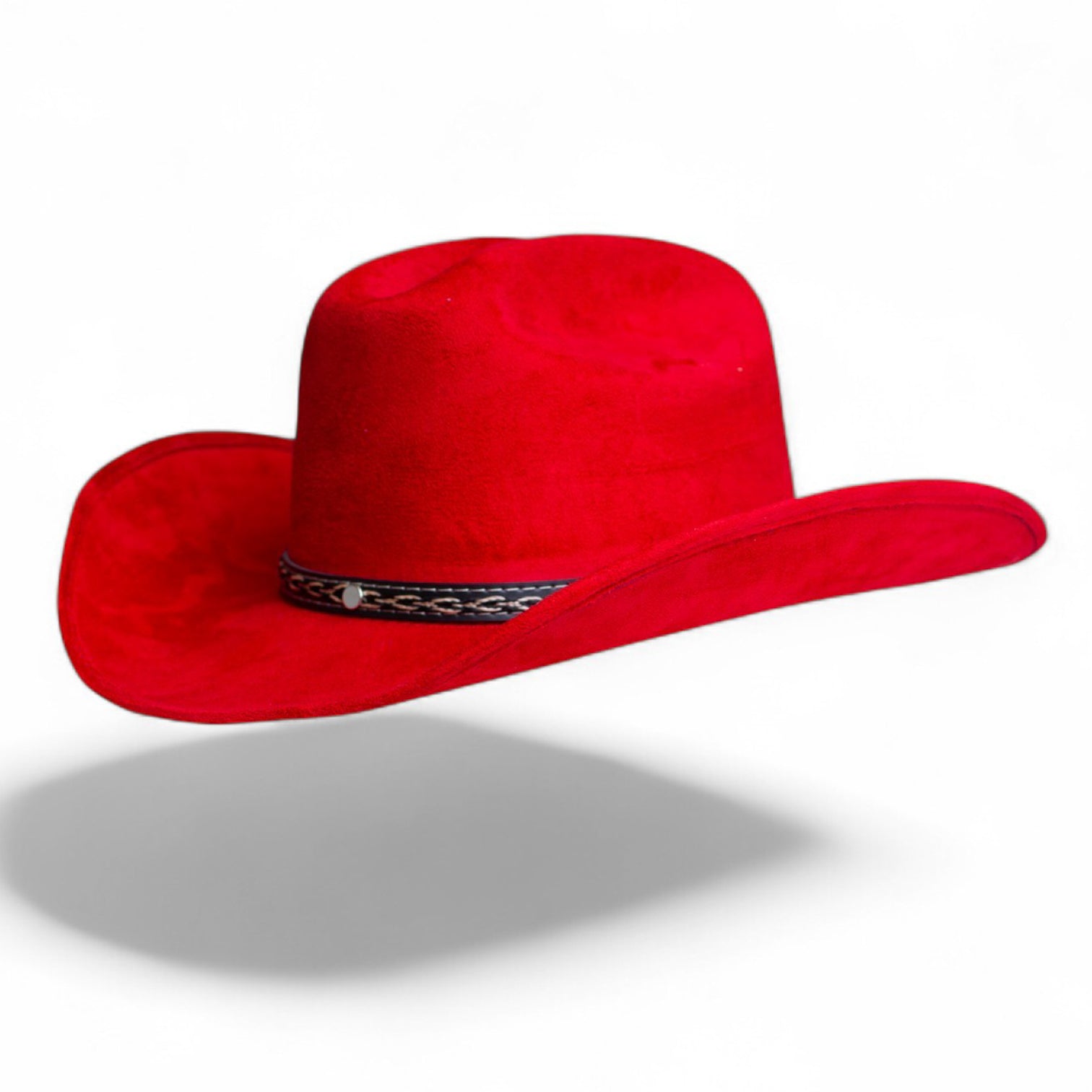 Fierce Red Suede Cowgirl Hat