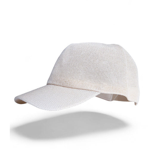 Beige Breathable Mesh Baseball Cap