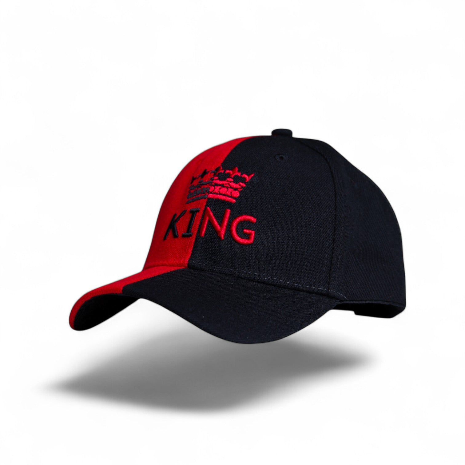 King Crown Baseball Cap – Red & Black