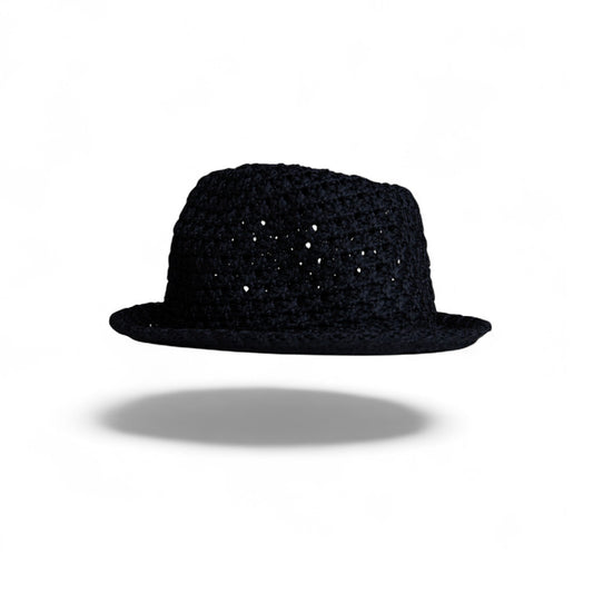 Black Woven Essence Fedora